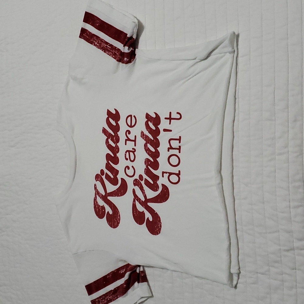 Crop top tee, size small